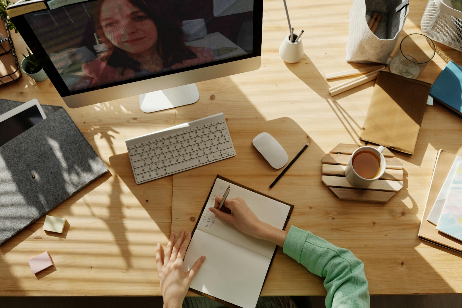 Students in a modern classroom setting